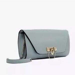 Valentino Demilune Clutch Bag in Calf Leather